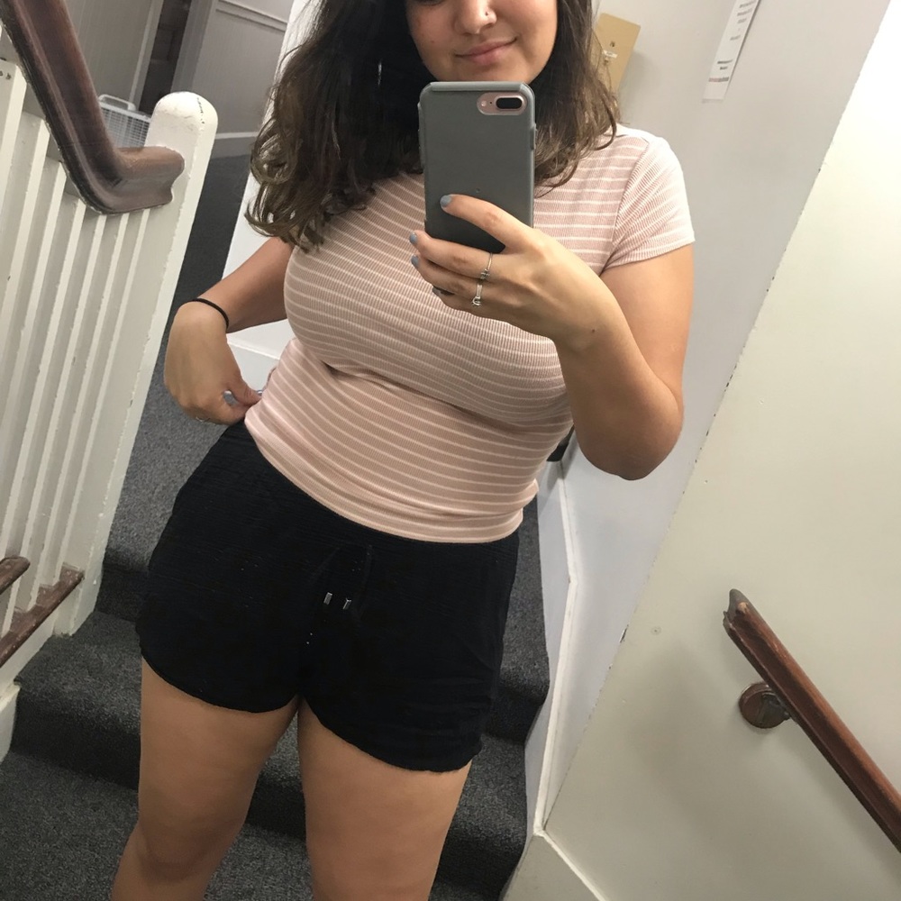 Old Navy Black Linen Shorts